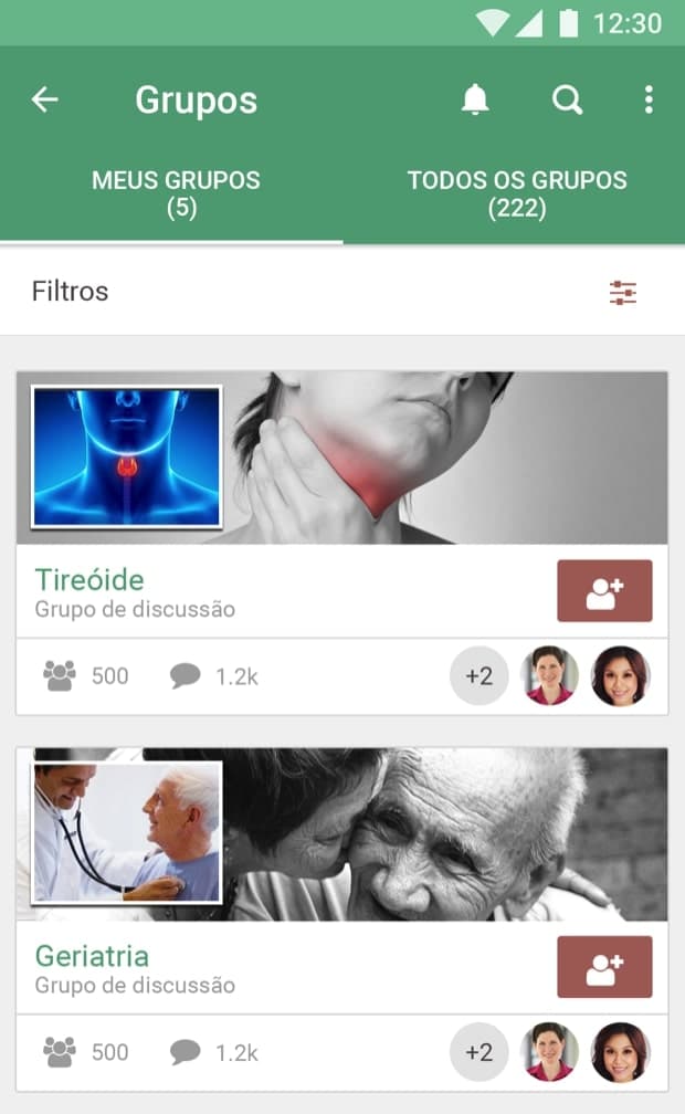 The mobile app was built using react-native and covered all of the web functionalities.