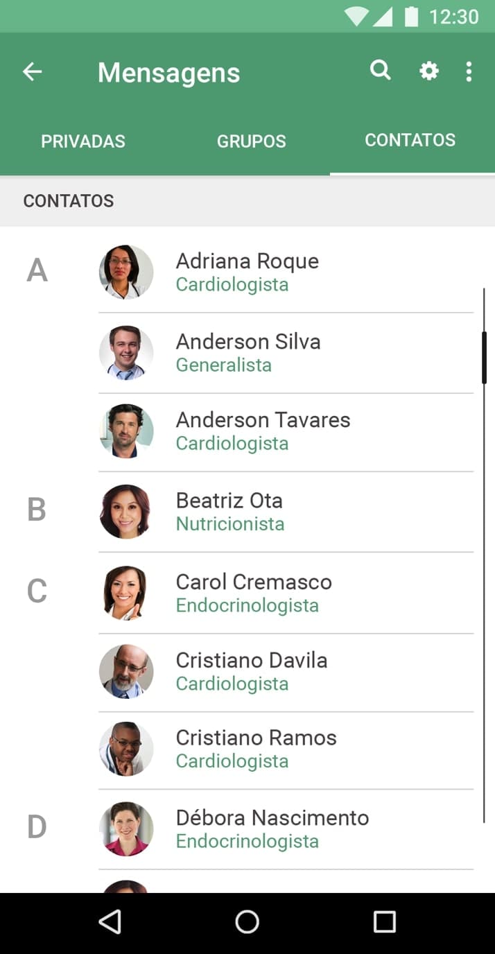 The mobile app was built using react-native and covered all of the web functionalities.