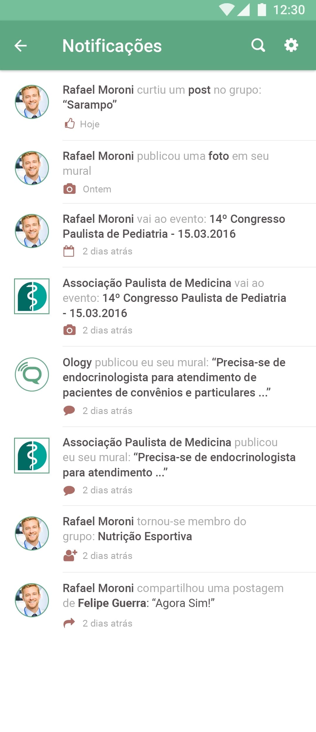 The mobile app was built using react-native and covered all of the web functionalities.
