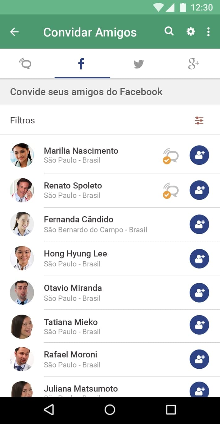 The mobile app was built using react-native and covered all of the web functionalities.