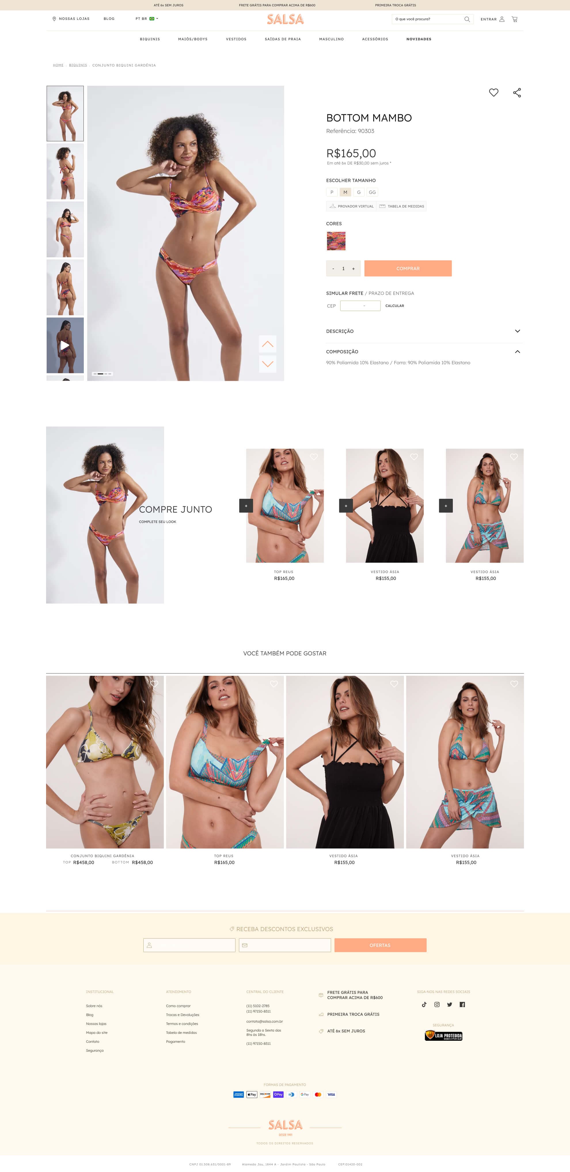 Salsa E-commerce – Transformação Digital e Beachwear Premium screenshot 2