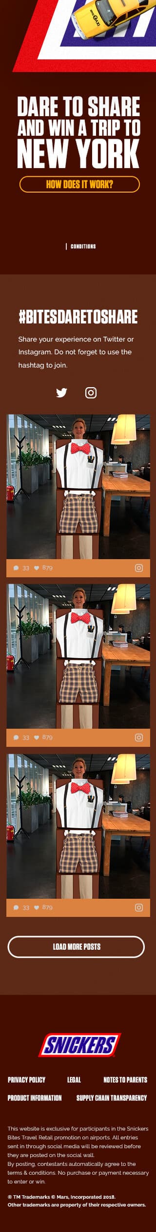 O compartilhamento social foi promovido usando um mural social.